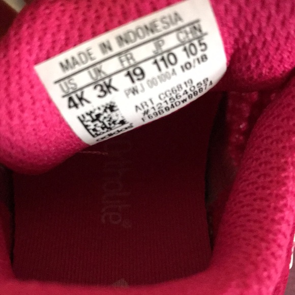 Adidas Pink Baby Shoes Size 4 - Picture 6 of 6